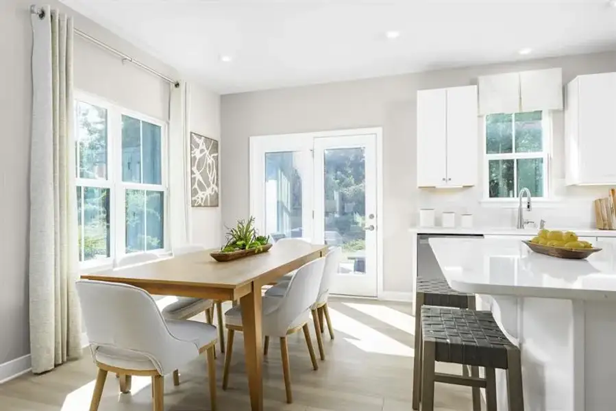 Representative furnished interior of a home built from the Odessa by Ryan Homes in Townes At Abner Creek, Greer (Image 7).
