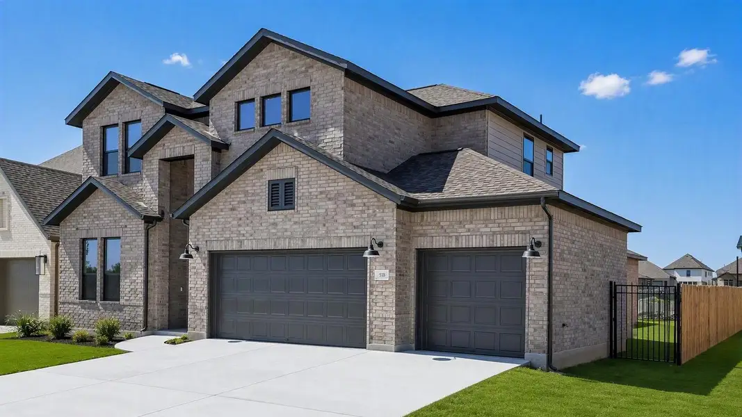 Representative exterior photo of a completed home built from the Anderson by Taylor Morrison in Easton Park, Austin, TX (Image 28).