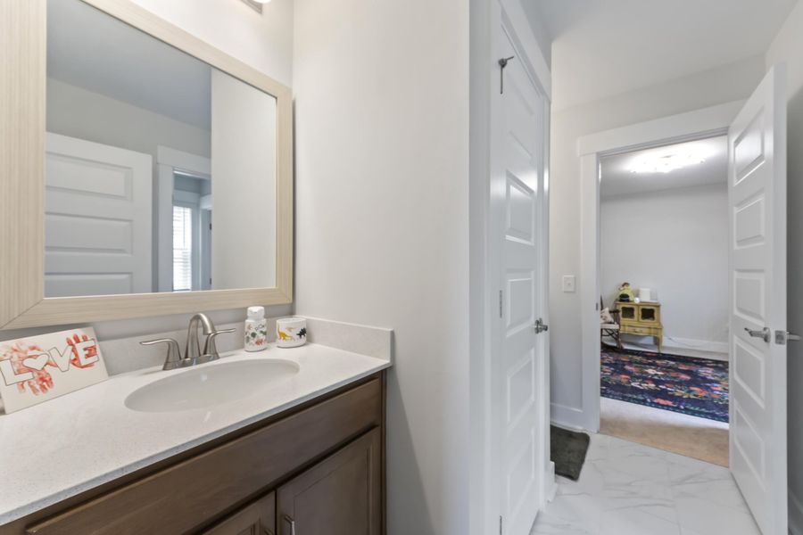 Furnished interior view inside a new home in Cordgrass Landing, Johns Island (Image 31).
