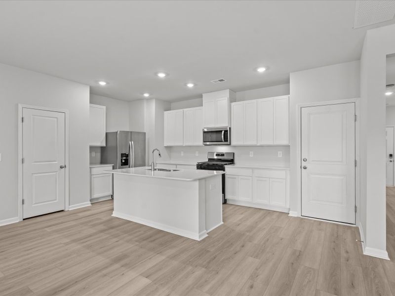 Furnished interior view inside a new home in Village at White Pine, Pendleton (Image 4).