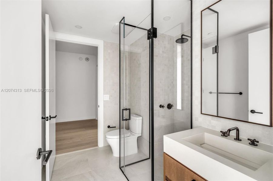 Furnished interior view inside a new home in , Miami (Image 11).