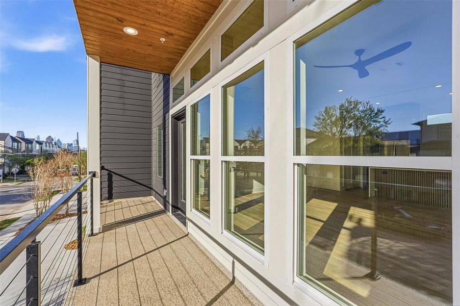 Exterior details and patio area of a home in , Dallas (Image 30).