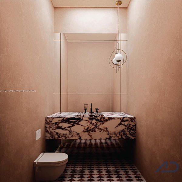 Close-up of interior finishes inside a home in , Miami Beach (Image 19).