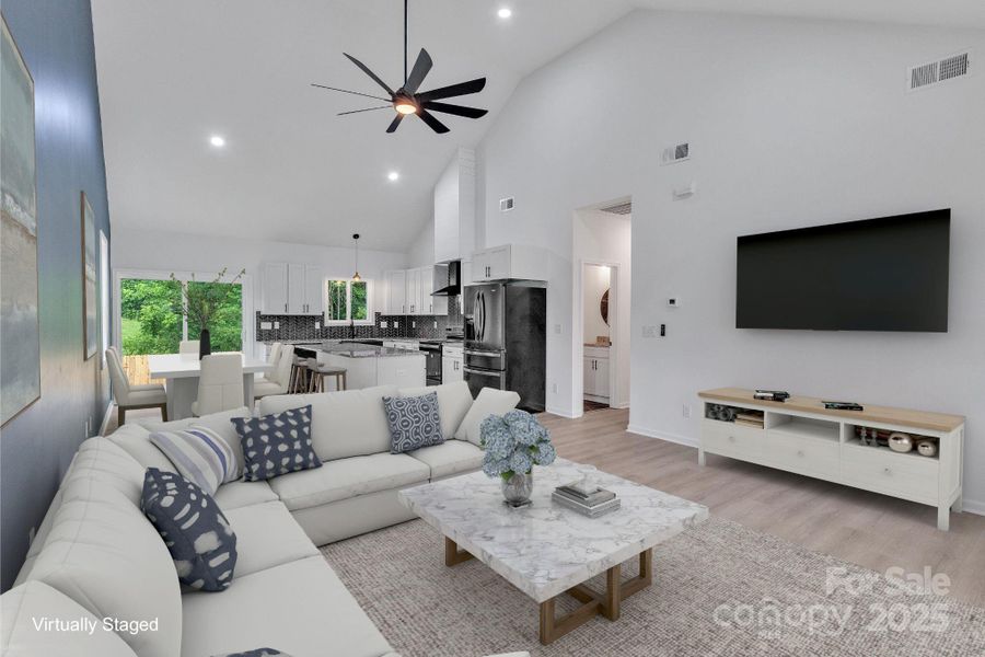 Furnished interior view inside a new home in , Cherryville (Image 11).