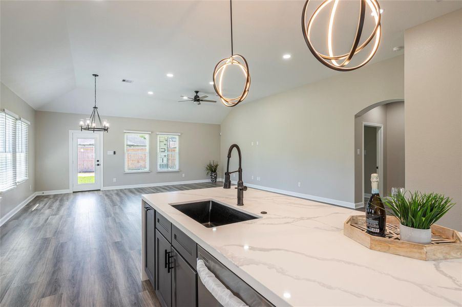 Furnished interior view inside a new home in , Houston (Image 8).