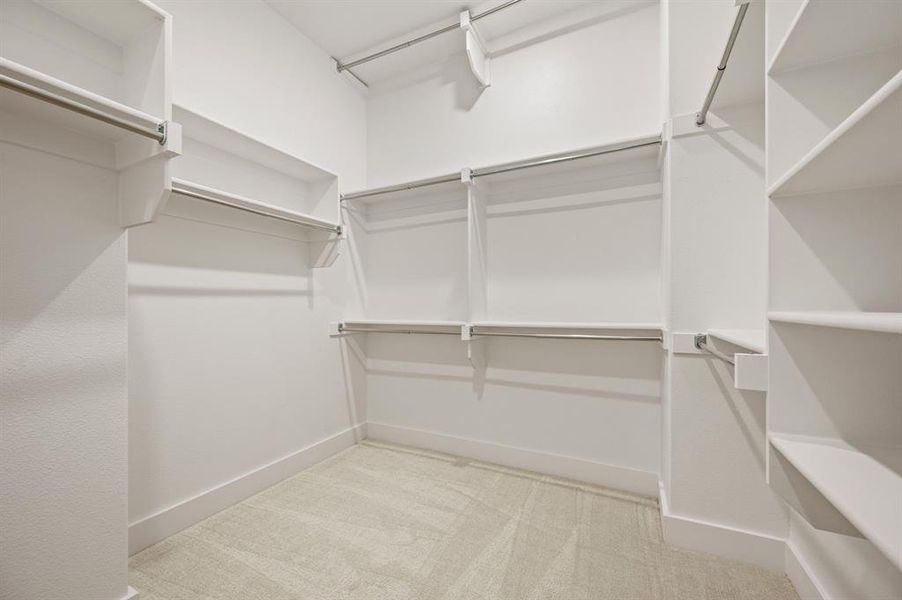 Offering fantastic storage and seasonal hanging space, your dream owner's closet awaits in our wonderful Camille II plan! Offering fantastic storage and seasonal hanging space, your dream owner's closet awaits in our wonderful Camille II plan!