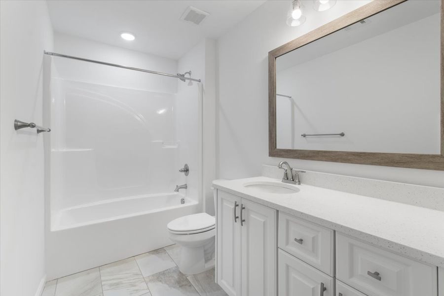 Secondary Bathroom | 915 Lillian Park Drive, The Nottaway Plan by Ivey Homes