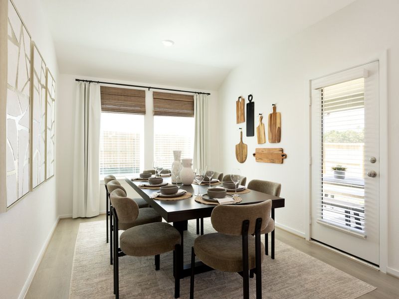 Furnished interior view inside a new home in Granger Pointe - Premier Series, Conroe (Image 8).