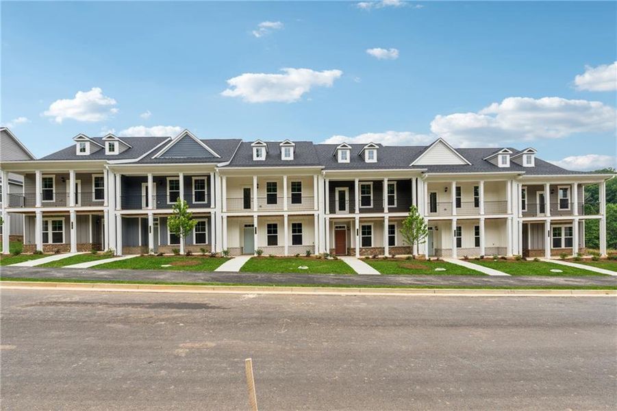 Front exterior of a new home in , Gainesville, GA, highlighting curb appeal (Image 24).