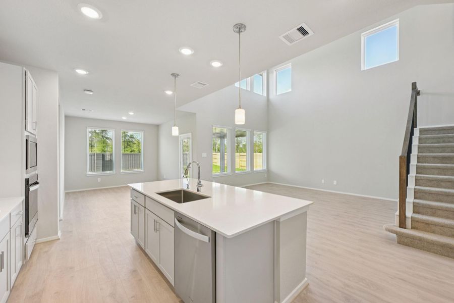 Furnished interior view inside a new home in Riviera Pines - Classic Series, Huffman (Image 16).