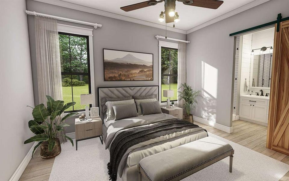 Furnished interior view inside a new home in Parallel Pastures, Poolville (Image 6).
