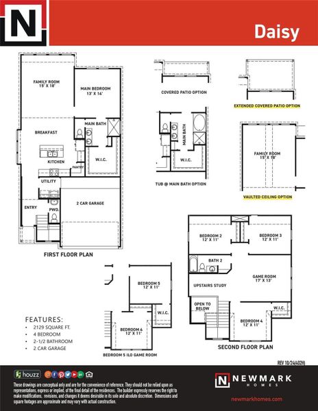 2D floor plan layout of this home in Meridiana 40', 65', Iowa Colony, TX (Image 4). 2D floor plan layout of this home in Meridiana 40', 65', Iowa Colony, TX (Image 4).