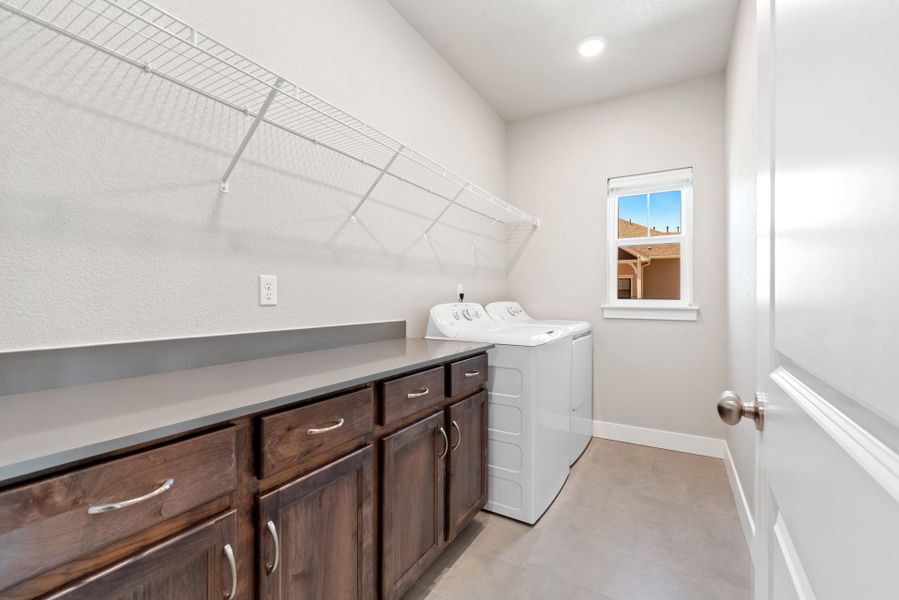 Representative furnished interior of a home built from the The Cambridge 2 by Landmark Homes in The Lakes at Centerra, Loveland (Image 9).