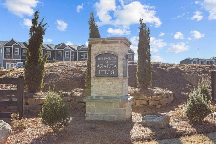 Front exterior of a new home in Azalea Hills, Temple, GA, highlighting curb appeal (Image 2).