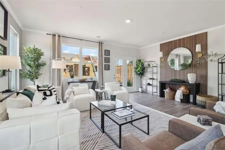Furnished interior view inside a new home in Overlook at Peachtree Corners, Peachtree Corners (Image 6).