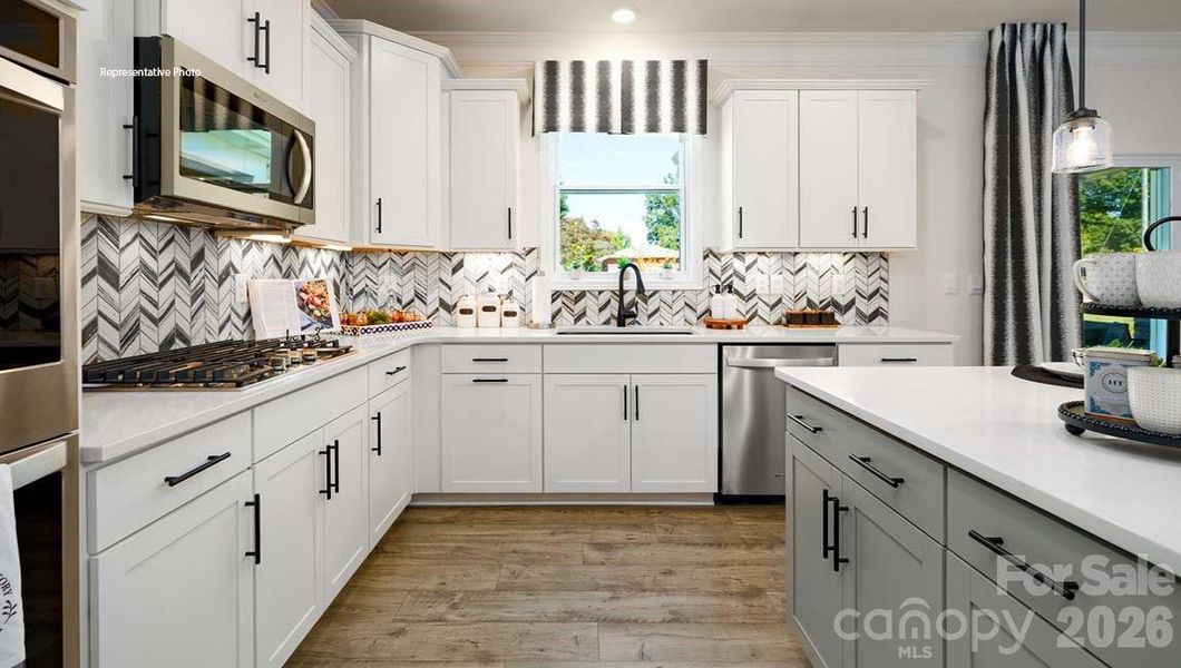 Furnished interior view inside a new home in Falls Cove, Troutman (Image 12).