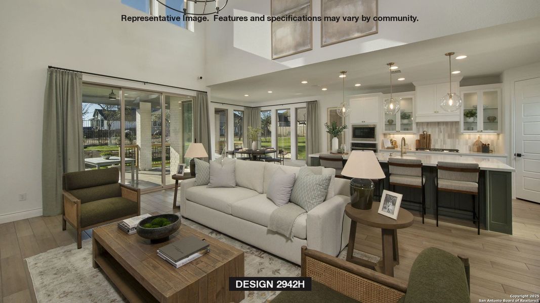 Furnished interior view inside a new home in Kallison Ranch 50', San Antonio (Image 6). Furnished interior view inside a new home in Kallison Ranch 50', San Antonio (Image 6).