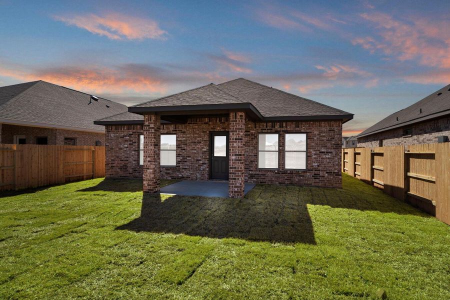 Exterior details and patio area of a home in Cypress Green, Hockley (Image 3).