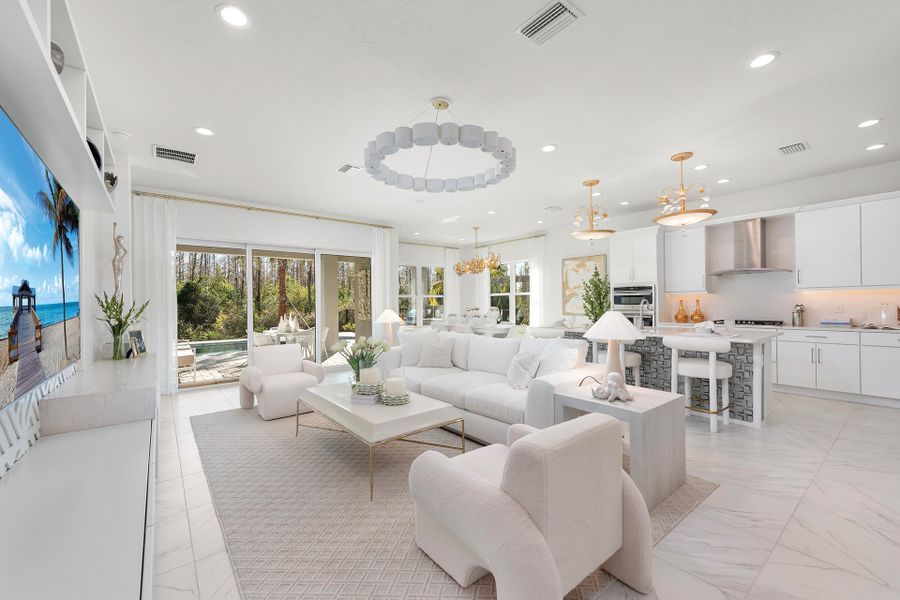 Representative furnished interior of a home built from the Annabelle by GL Homes in Valencia Ridge (55+), Wesley Chapel (Image 7).