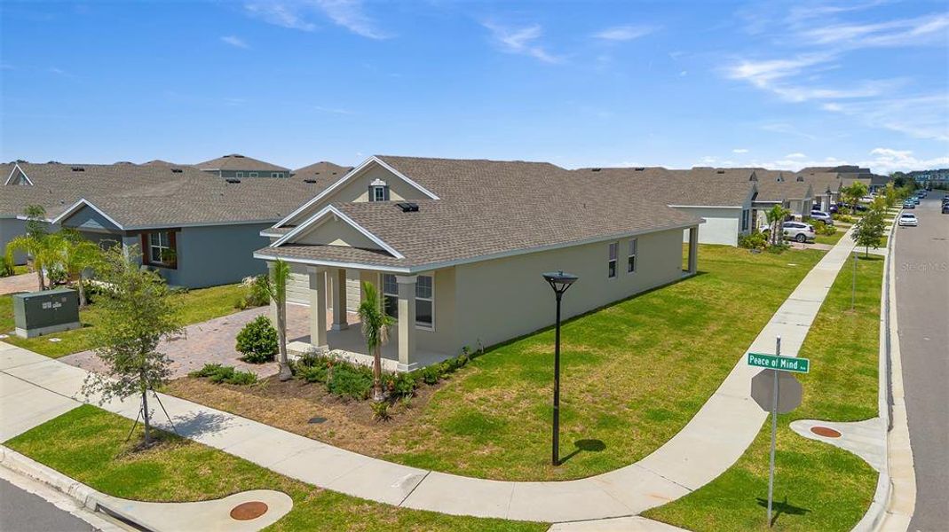 Front exterior of a new home in Tohoqua, Kissimmee, FL, highlighting curb appeal (Image 2). Front exterior of a new home in Tohoqua, Kissimmee, FL, highlighting curb appeal (Image 2).