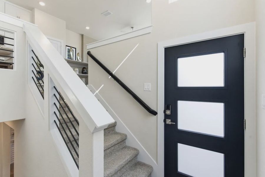 Furnished interior view inside a new home in Centero at Stone Oak, San Antonio (Image 3).