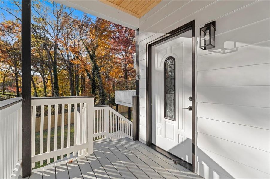 Exterior details and patio area of a home in , Atlanta (Image 29).