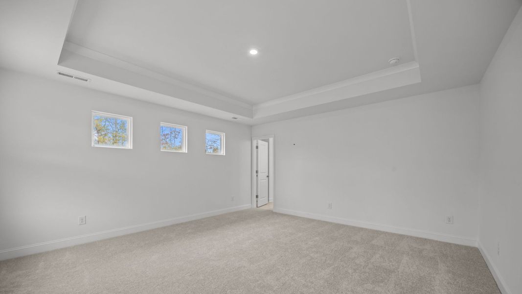 The Beramont Plan by DR homes in Farms at Bellingham, Mooresville, NC - Primary Bedroom