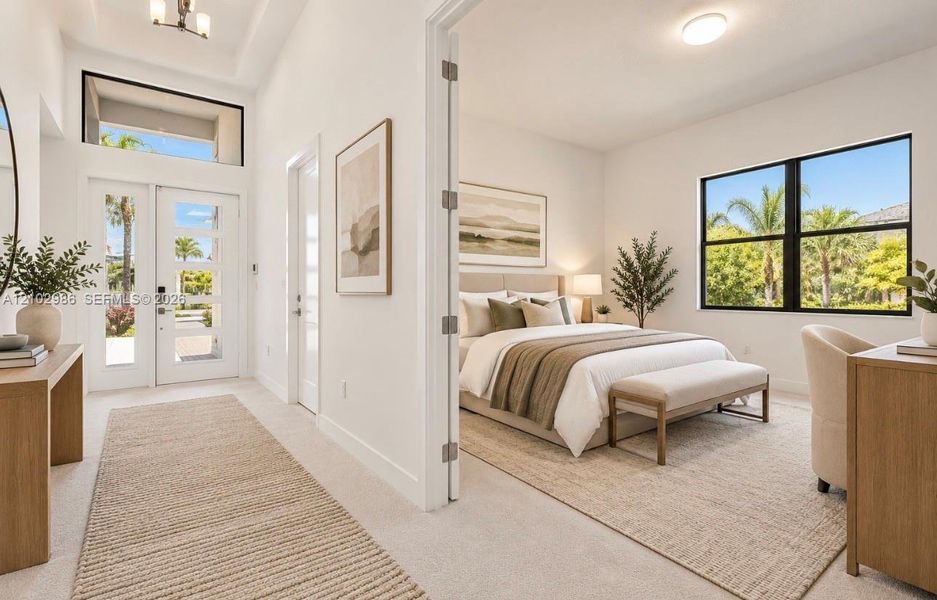 Furnished interior view inside a new home in , Boca Raton (Image 11).