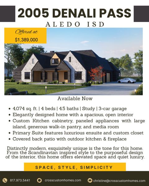2D floor plan layout of this home in Summit Ranch, Aledo, TX (Image 6). 2D floor plan layout of this home in Summit Ranch, Aledo, TX (Image 6).