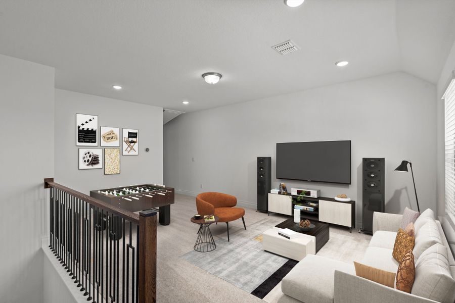 Representative furnished interior of a home built from the Garwood by Pulte Homes in Corley Farms, Boerne (Image 15).