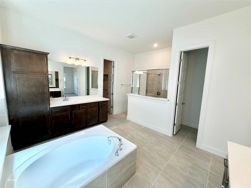 Furnished interior view inside a new home in Oaks at San Gabriel, Georgetown (Image 6).