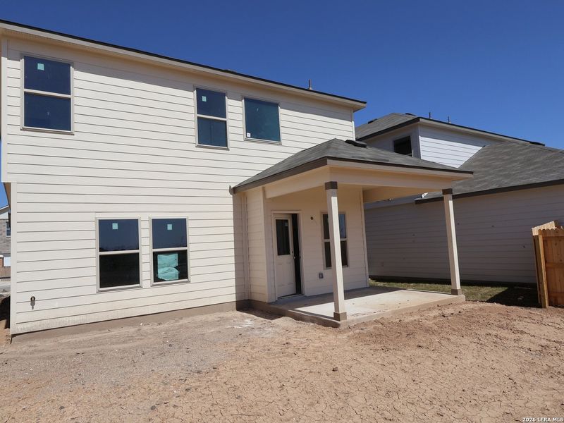 Exterior details and patio area of a home in Paloma Park, Converse (Image 21).