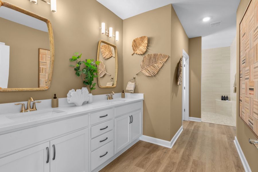 Representative furnished interior of a home built from the The Seashore by Chesapeake Homes in Traditions at Carolina Forest, Myrtle Beach (Image 14). Representative furnished interior of a home built from the The Seashore by Chesapeake Homes in Traditions at Carolina Forest, Myrtle Beach (Image 14).