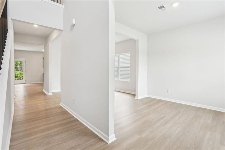Spacious, unfurnished interior of a new home in The Hills at Cedar Creek, Winder (Image 28). Spacious, unfurnished interior of a new home in The Hills at Cedar Creek, Winder (Image 28).