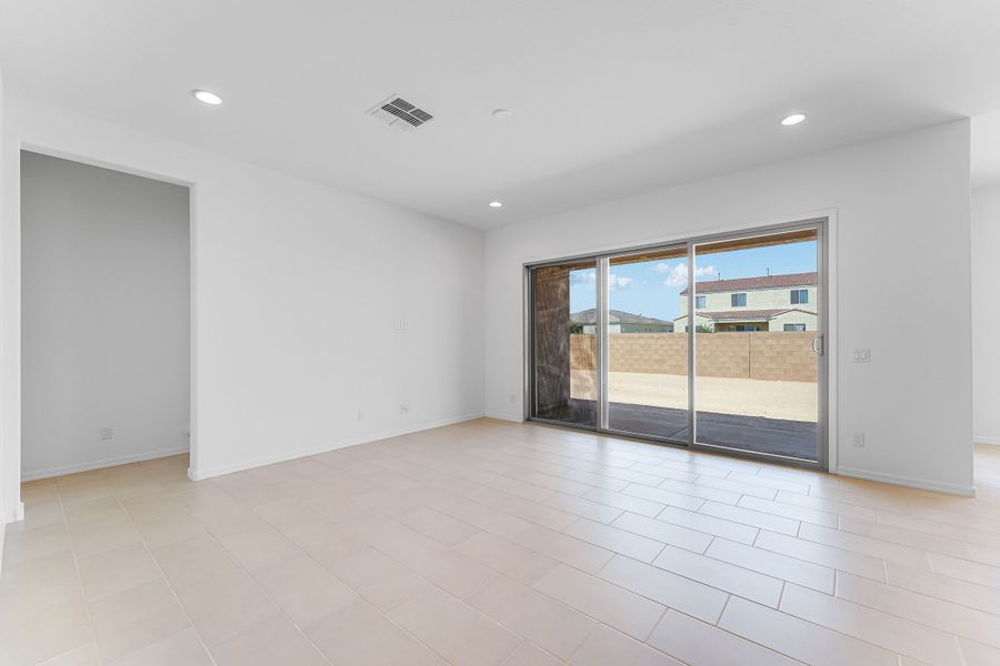 Representative unfurnished interior of a home built from the Kingston by Taylor Morrison in Combs Ranch, Queen Creek (Image 14).
