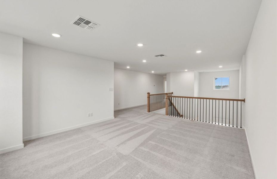 Spacious, unfurnished interior of a new home in Wolf Ranch, Georgetown (Image 22). Spacious, unfurnished interior of a new home in Wolf Ranch, Georgetown (Image 22).