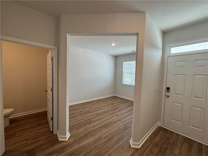 Spacious, unfurnished interior of a new home in Oakchase at Hampton, Hampton (Image 18). Spacious, unfurnished interior of a new home in Oakchase at Hampton, Hampton (Image 18).
