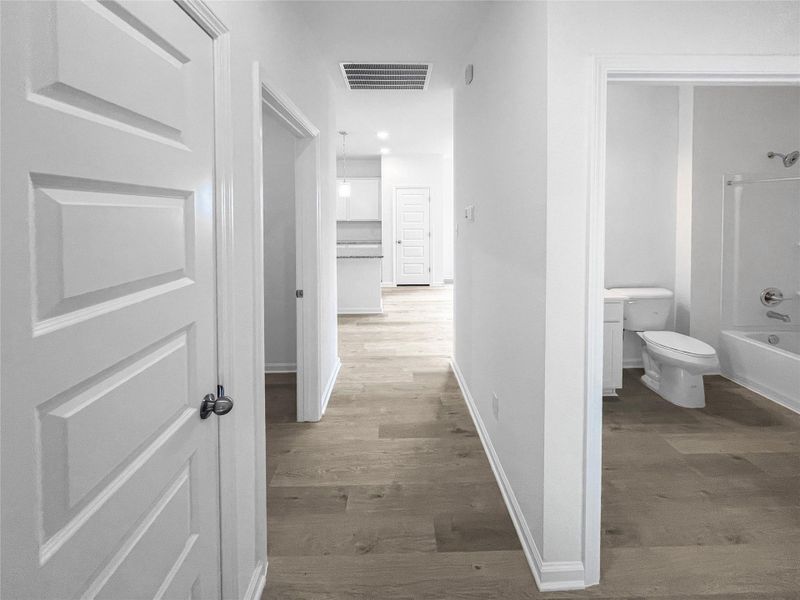 The Piedmont- Hall to Hall Bath and Bedrooms 2 and 3