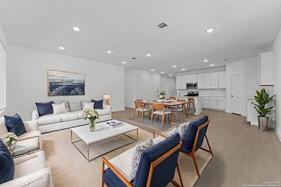 Furnished interior view inside a new home in Waterwheel: Coastline Collection, San Antonio (Image 3).