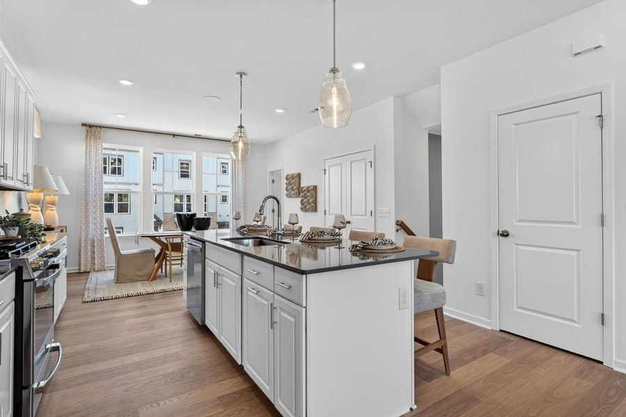 Representative furnished interior of a home built from the Breckenridge II by Taylor Morrison in Indian Trail Townhomes, Indian Trail (Image 10).