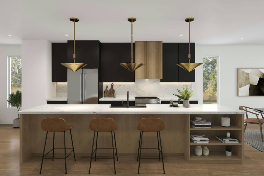 Furnished interior view inside a new home in , Denver (Image 3).