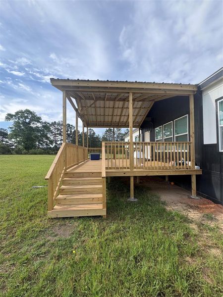 Side front deck