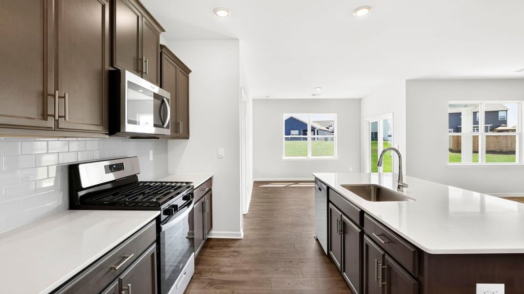 Representative furnished interior of a home built from the Aria by D.R. Horton in Rocky River Ridge, Anderson (Image 9).