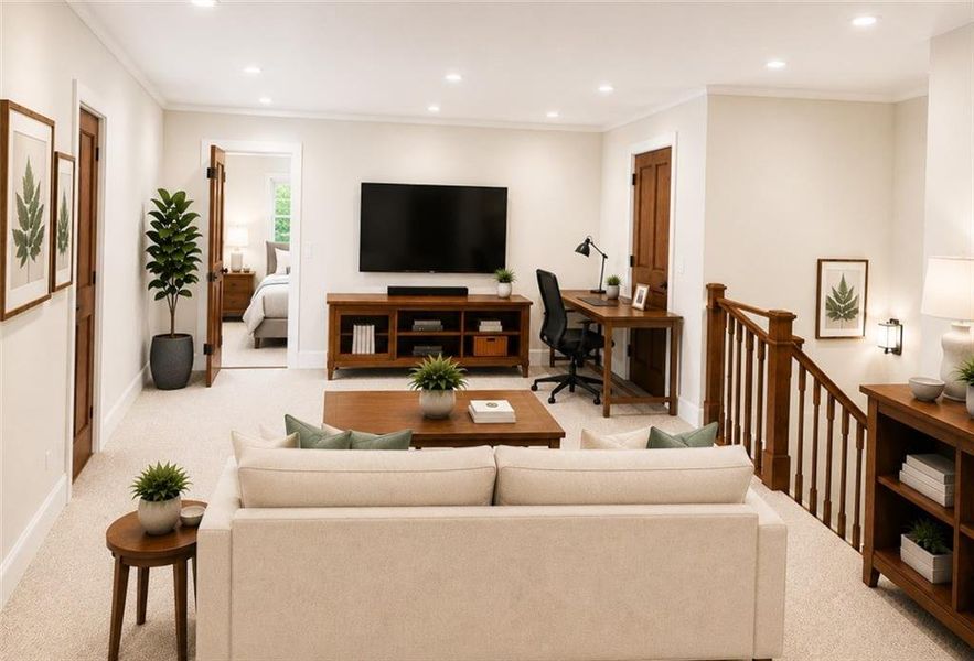 Furnished interior view inside a new home in , Emerson (Image 9).