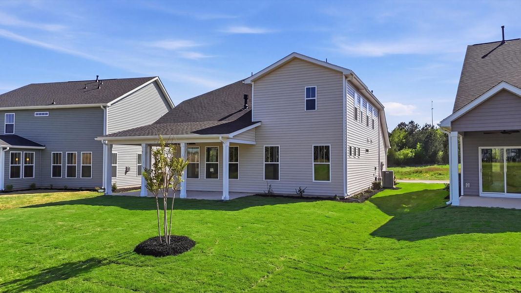 Exterior details and patio area of a home in Foxbank, Gray Court (Image 21).