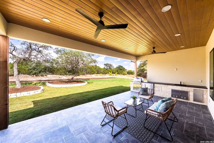 Exterior details and patio area of a home in , Boerne (Image 3).