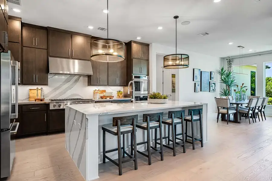 Representative furnished interior of a home built from the Catalina by Taylor Morrison in Travisso Florence Collection, Leander (Image 7).