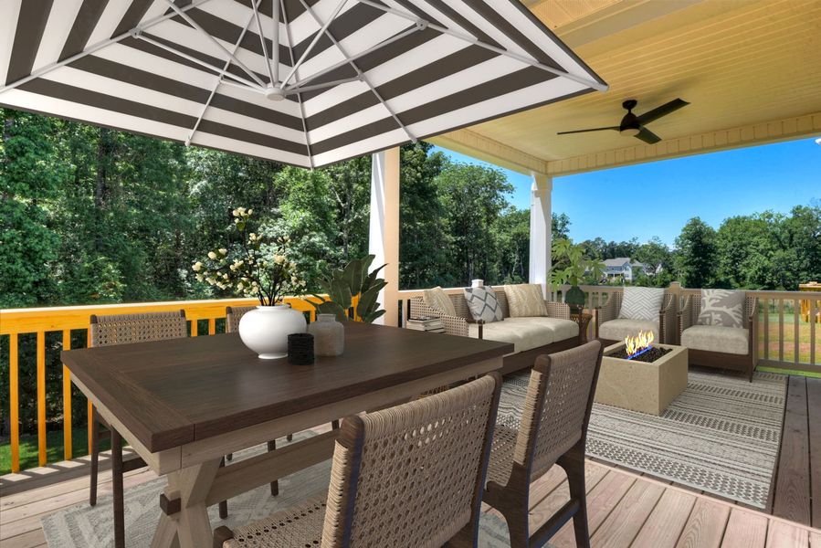 Representative exterior details of a home built from the The Orchard by Stanley Martin Homes in Boykin Hills, Chapin (Image 4).