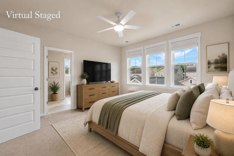 Furnished interior view inside a new home in Heron's Walk at Summers Corner, Summerville (Image 16).
