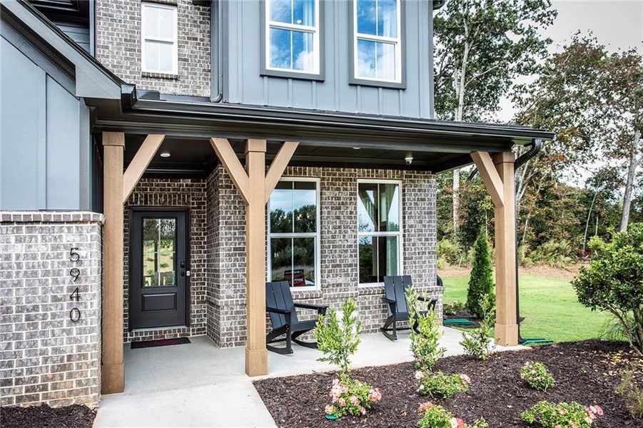 Exterior details and patio area of a home in Acacia, Cumming (Image 22).